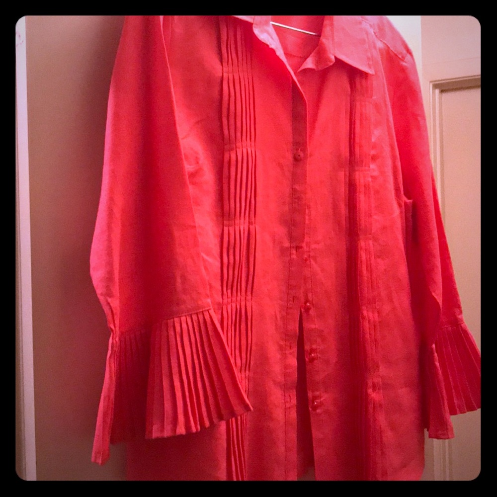 Size is very deceiving . I wear Medium.  It fit